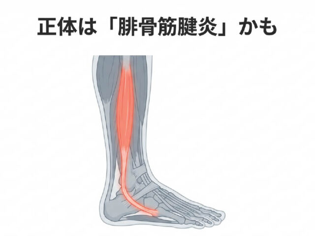 捻挫が治らない…実は腓骨筋腱炎？