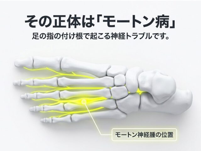 足の指の間がしびれる・痛い！靴に石が入っているような「モートン病」