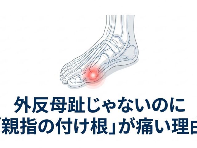 外反母趾じゃないのに「足の親指の付け根」が痛い？曲がっていないのに痛む原因と足裏のサイン